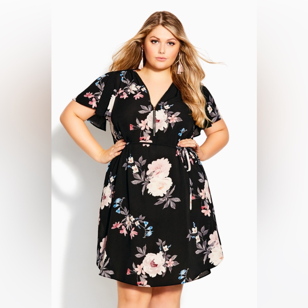 BNWT City Chic Precious Floral Dress